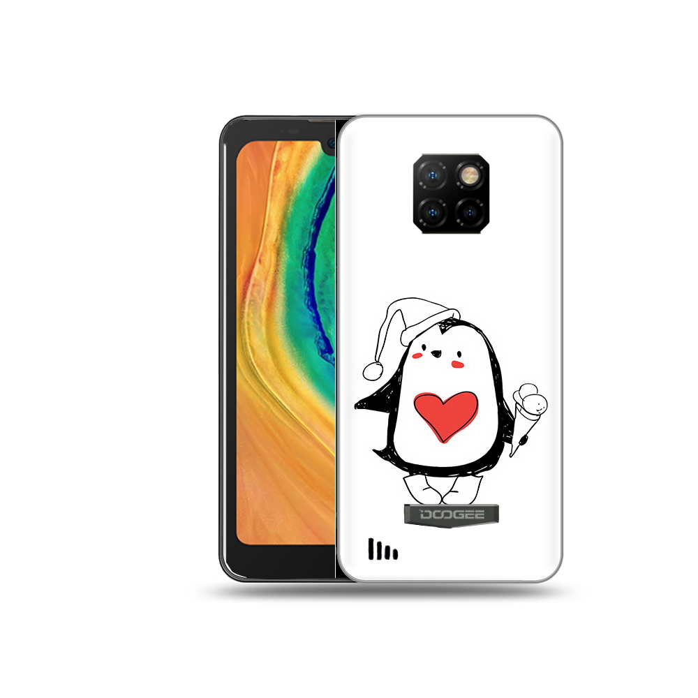 

Чехол MyPads Tocco для Doogee S88 Plus Пингвин с мороженым, Прозрачный, Tocco