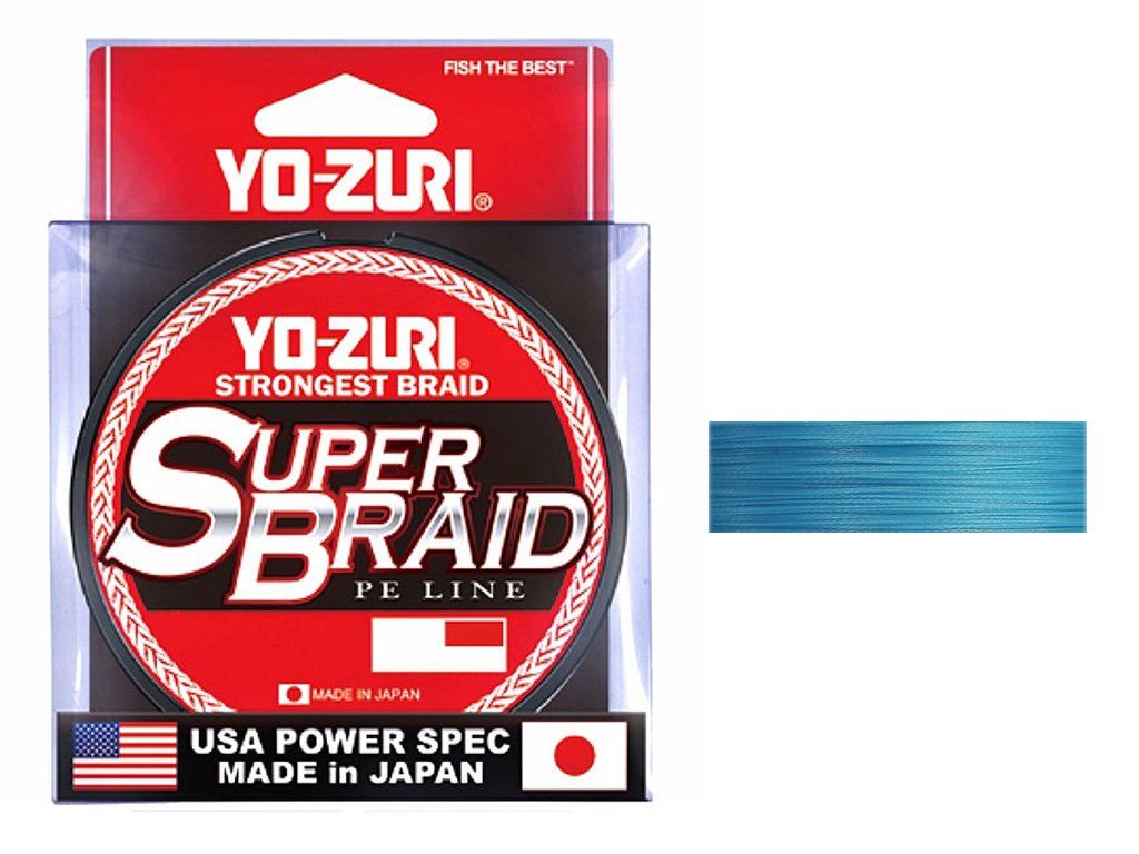 

Плетеный шнур Yo-zuri PE Superbraid 270м Blue (0,41мм) 65lbs, Голубой, PE Superbraid