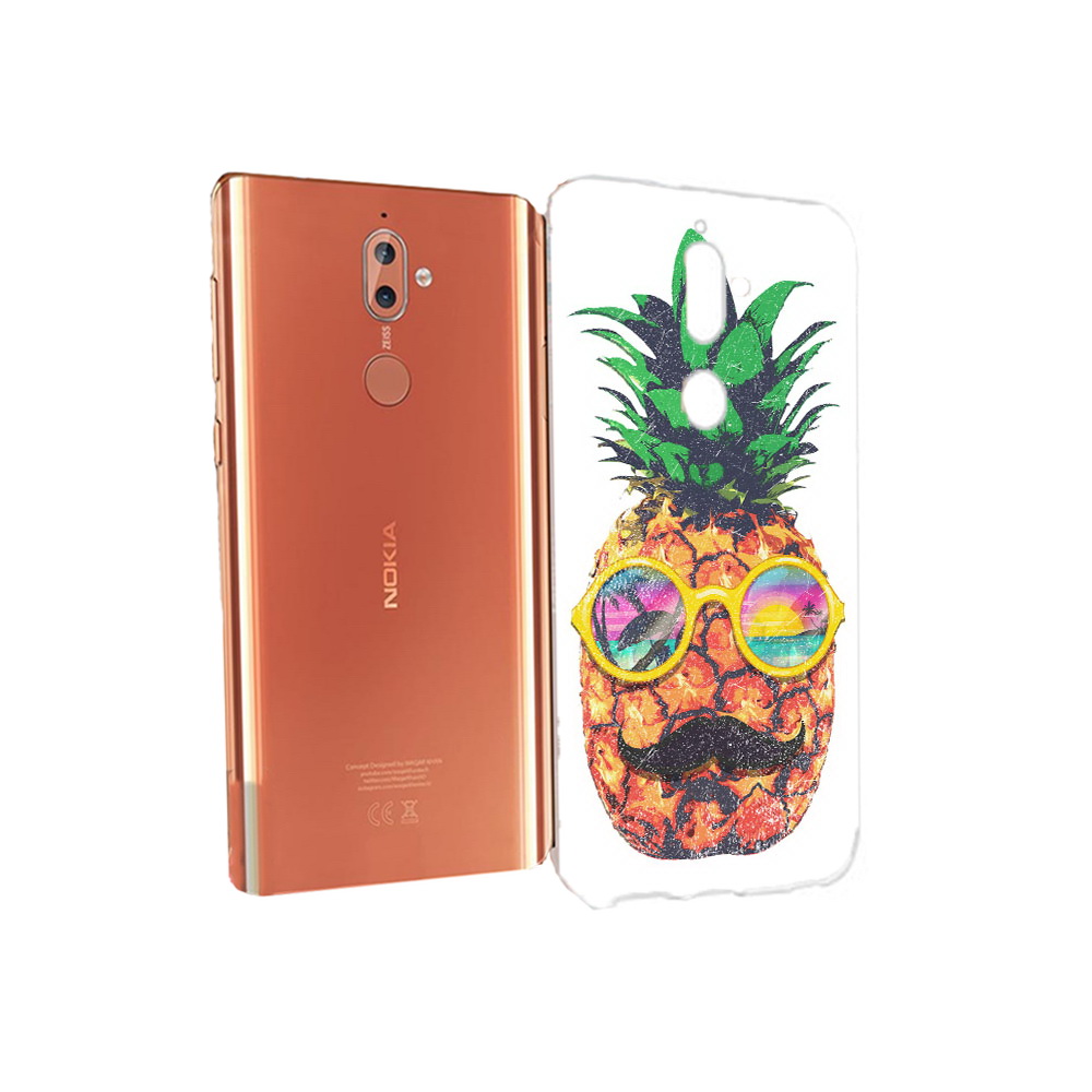 

Чехол MyPads Tocco для Nokia 9 прикольный ананас с лицом (PT126479.94.556), Прозрачный, Tocco