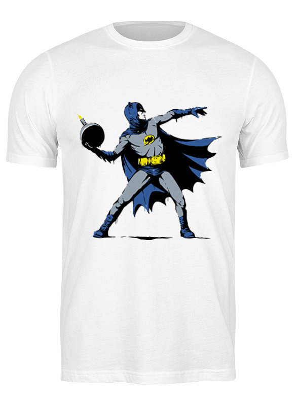 

Футболка мужская Printio Бэтмен (batman) белая 2XL, Белый, Бэтмен (batman)