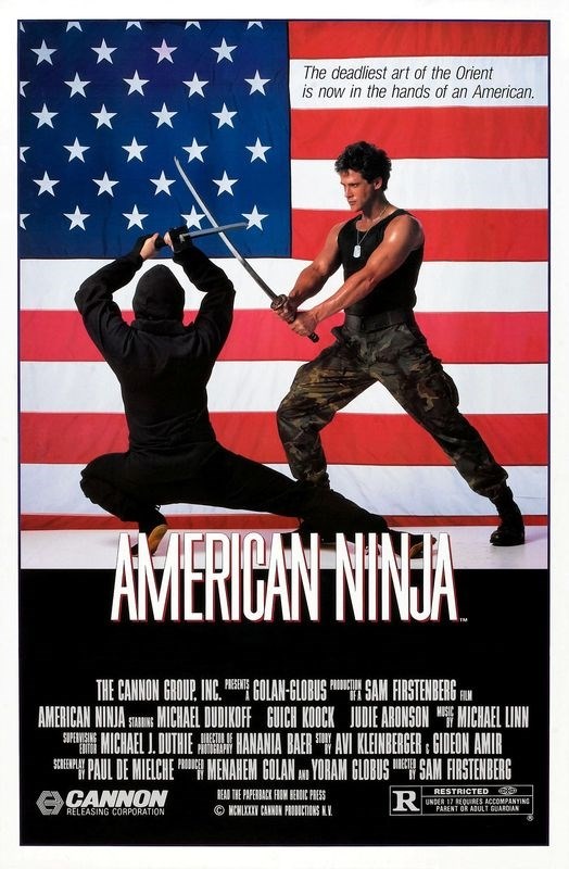 

Постер к фильму "Американский ниндзя" (American Ninja) Оригинальный 68,6x104,1 см