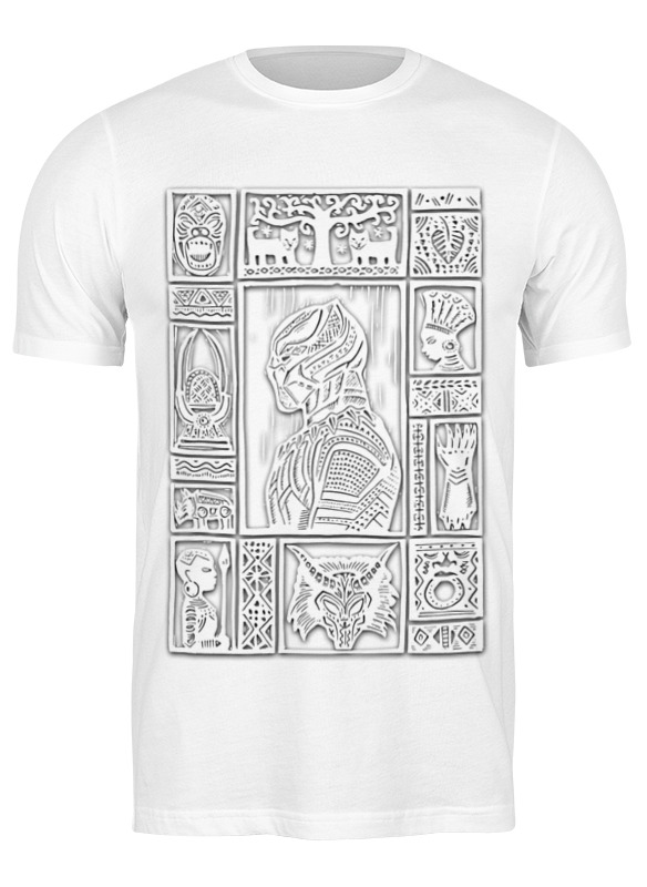 

Футболка мужская Printio Black panther белая 2XL, Белый, Black panther