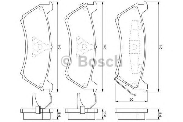 

Комплект тормозных колодок BOSCH 0986424648