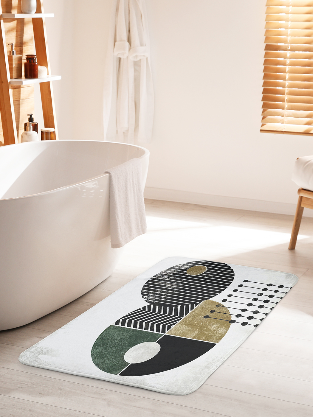 

Коврик для ванной туалета душа JoyArty "Геометрическая абстракция", bath_sd3357_60x100