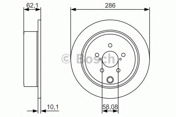 

0 986 479 a10_диск тормозной задний subaru forester/impreza/legacy/outback 2.0/2.5/2.0d 0