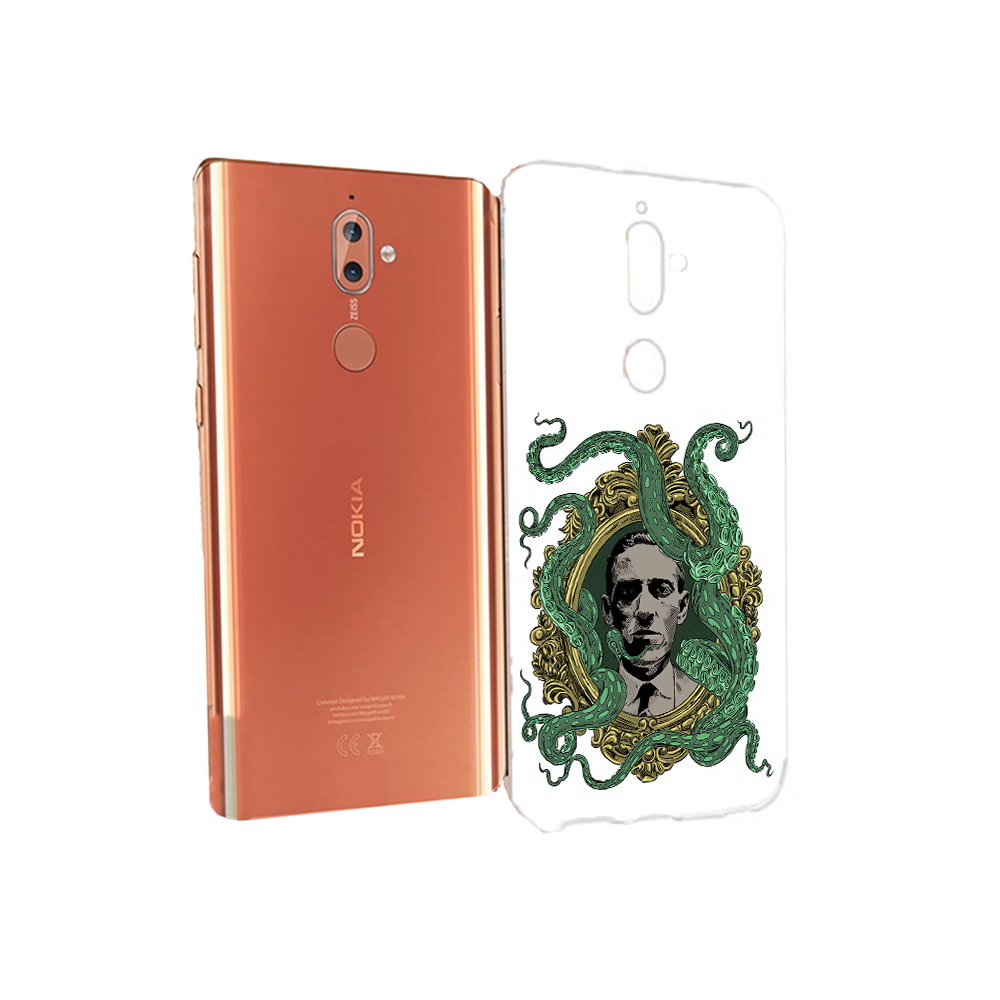 

Чехол MyPads Tocco для Nokia 9 портрет с кракеном (PT126479.94.552), Прозрачный, Tocco