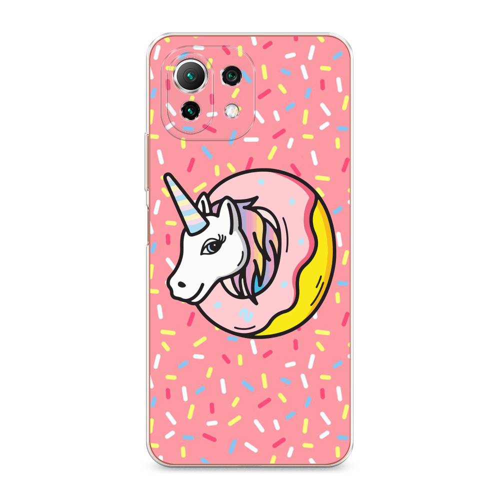 

Чехол Awog на Xiaomi Mi 11 Lite "Единорог в пончике", Разноцветный, 310250-2