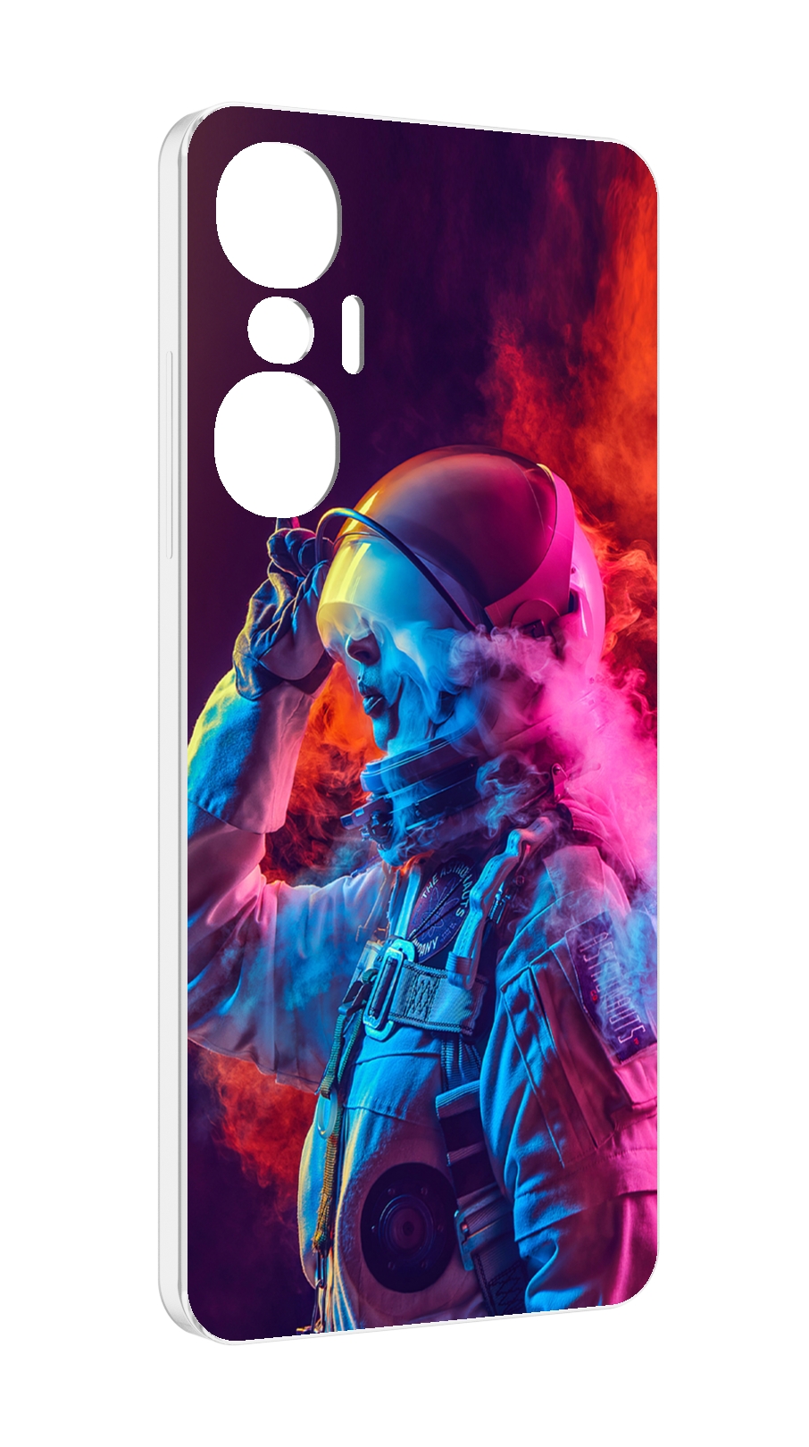 

Чехол MyPads астронавт в дыму для Infinix Hot 20S противоударный, Tocco