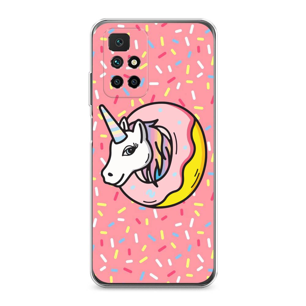 

Чехол Awog на Xiaomi Redmi 10 "Единорог в пончике", Разноцветный, 311350-2