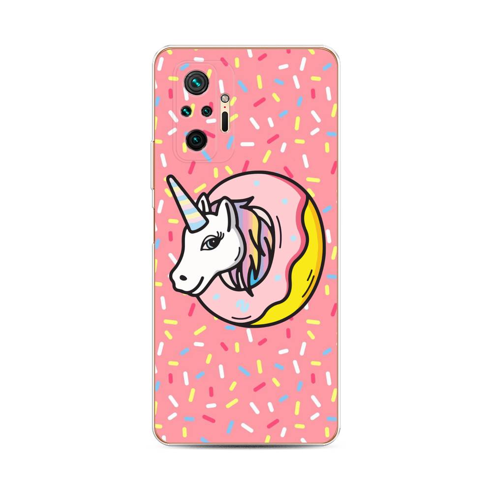 

Чехол Awog на Xiaomi Redmi Note 10 Pro "Единорог в пончике", Разноцветный, 310050-2