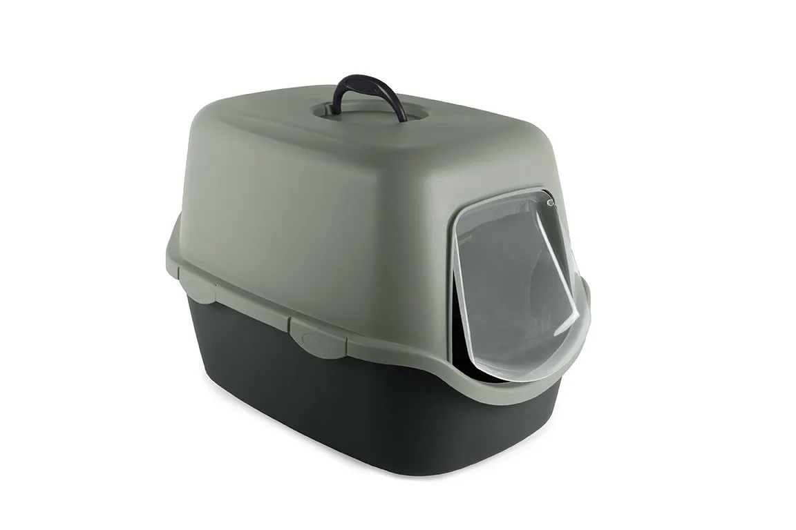 

Туалет для кошек Stefanplast Cathy, прямоугольный, зеленый, 56х40х40 см