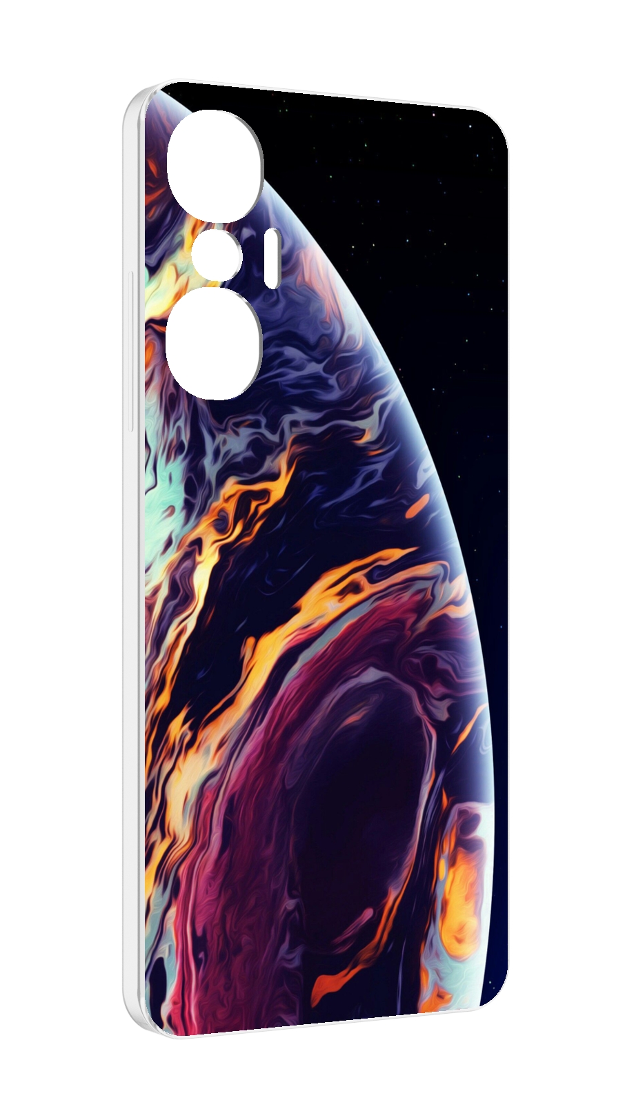 

Чехол MyPads акварельная планета для Infinix Hot 20S противоударный, Tocco