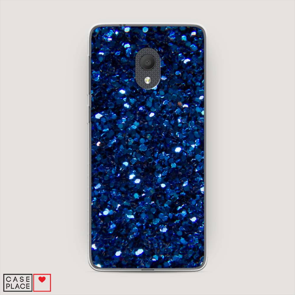 

Чехол Awog "Синие блестки рисунок" для Alcatel 1C 5003D (2019)