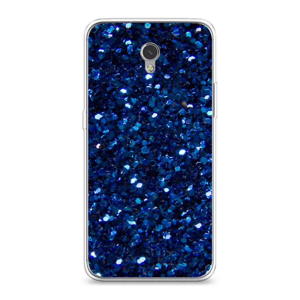 

Чехол Awog "Синие блестки рисунок" для ZTE Blade V7