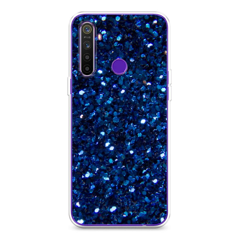

Чехол Awog "Синие блестки рисунок" для Realme 5