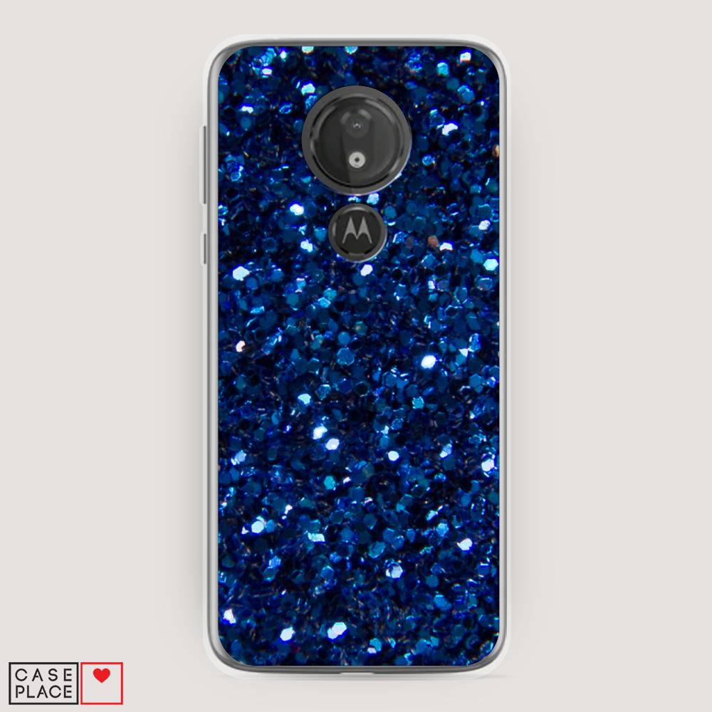 

Чехол Awog "Синие блестки рисунок" для Motorola Moto G7 Power