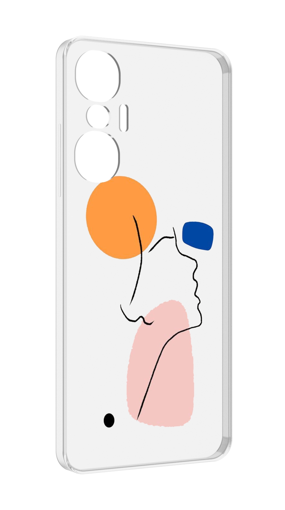 

Чехол MyPads абстракция девушки женский для Infinix Hot 20S противоударный, Tocco