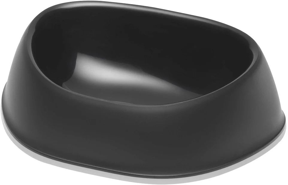 

Одинарная миска для кошек и собак Moderna, пластик, черный, 2,2 л