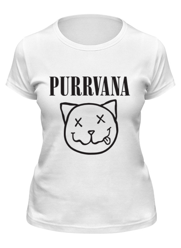 

Футболка женская Printio Nirvana белая 2XL, Белый, Nirvana