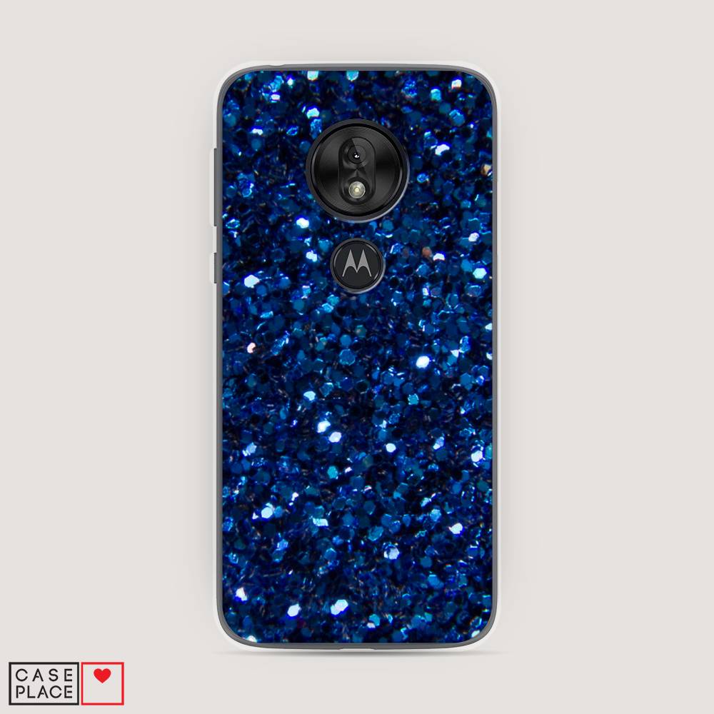 

Чехол Awog "Синие блестки рисунок" для Motorola Moto G7 Play