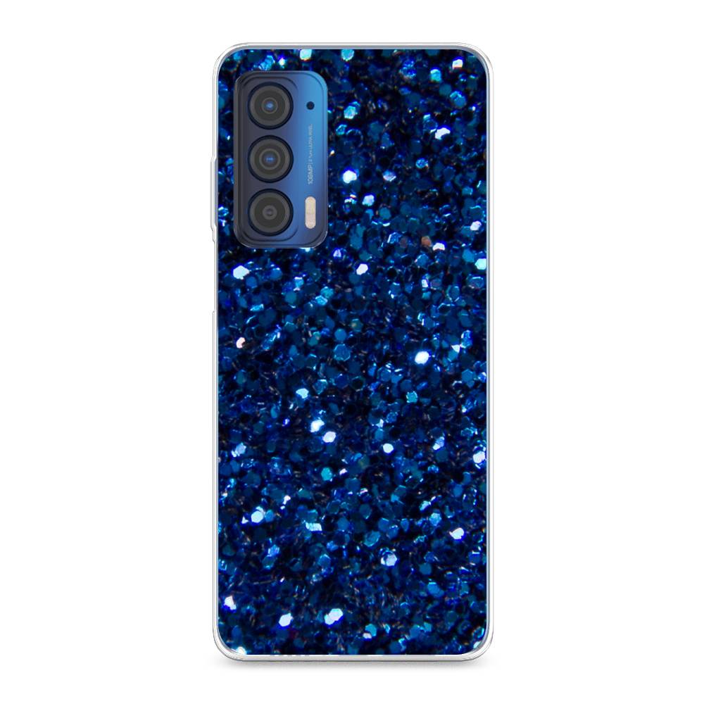 

Чехол Awog "Синие блестки рисунок" для Motorola Edge (2021)