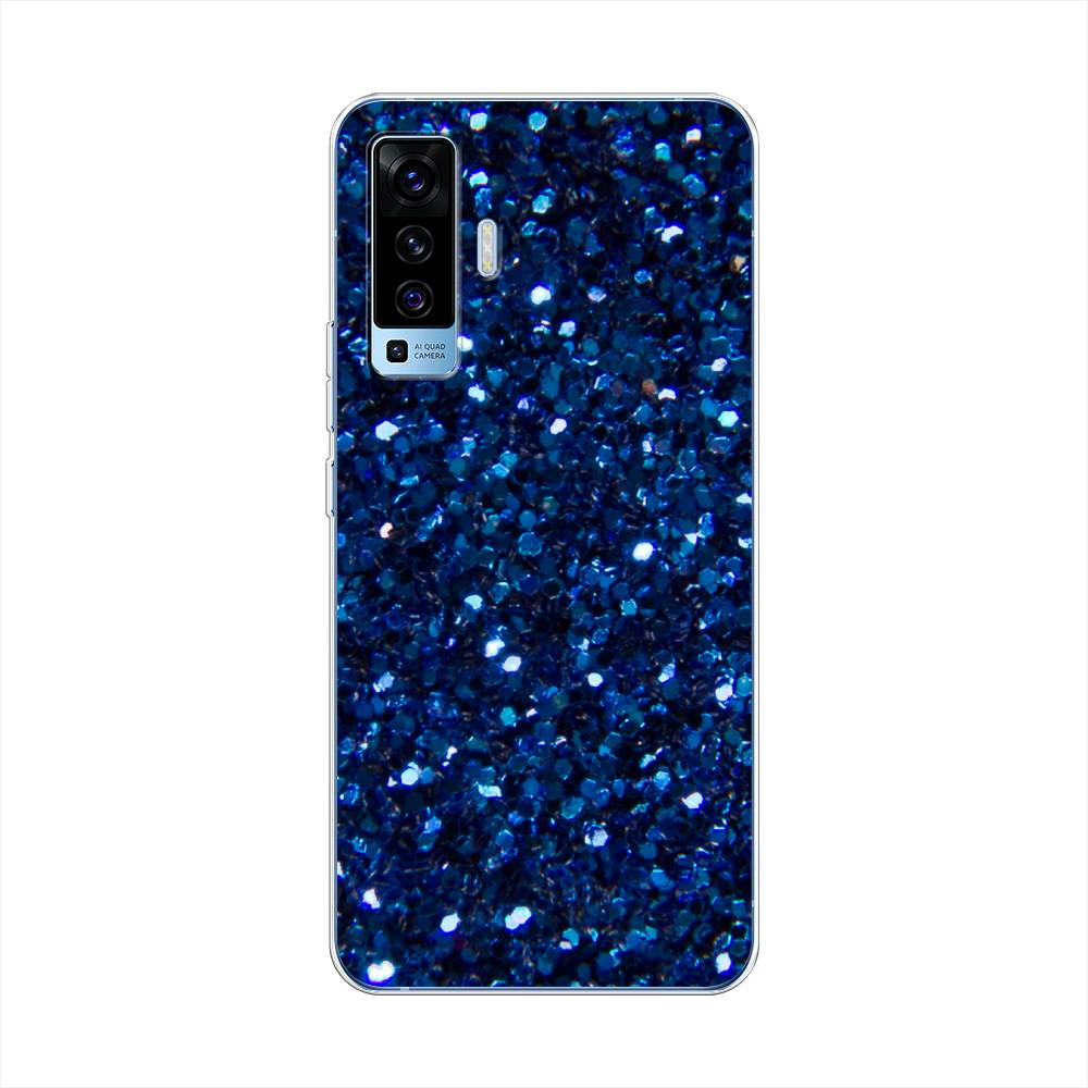 

Чехол Awog "Синие блестки рисунок" для Vivo X50