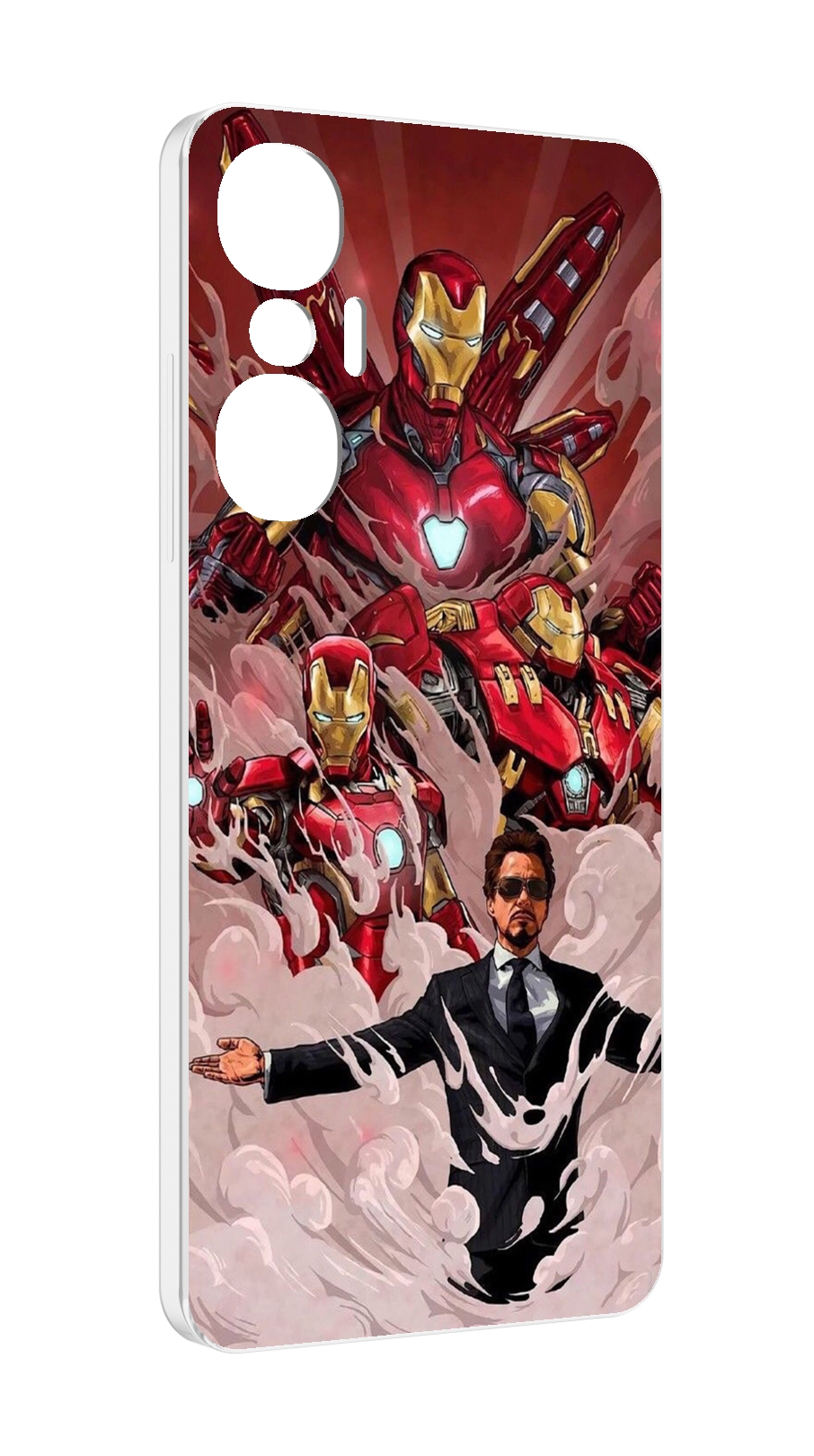 

Чехол MyPads Тони-Старк-и-костюмы для Infinix Hot 20S противоударный, Tocco