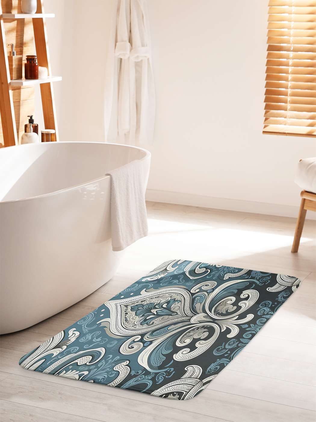 

Коврик для ванной туалета душа JoyArty "Мотивы пейсли", bath_sd3348_60x100