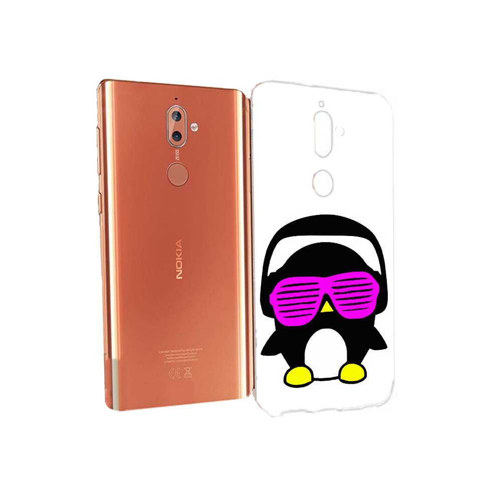 

Чехол MyPads Tocco для Nokia 9 пингвин (PT126479.94.541), Прозрачный, Tocco