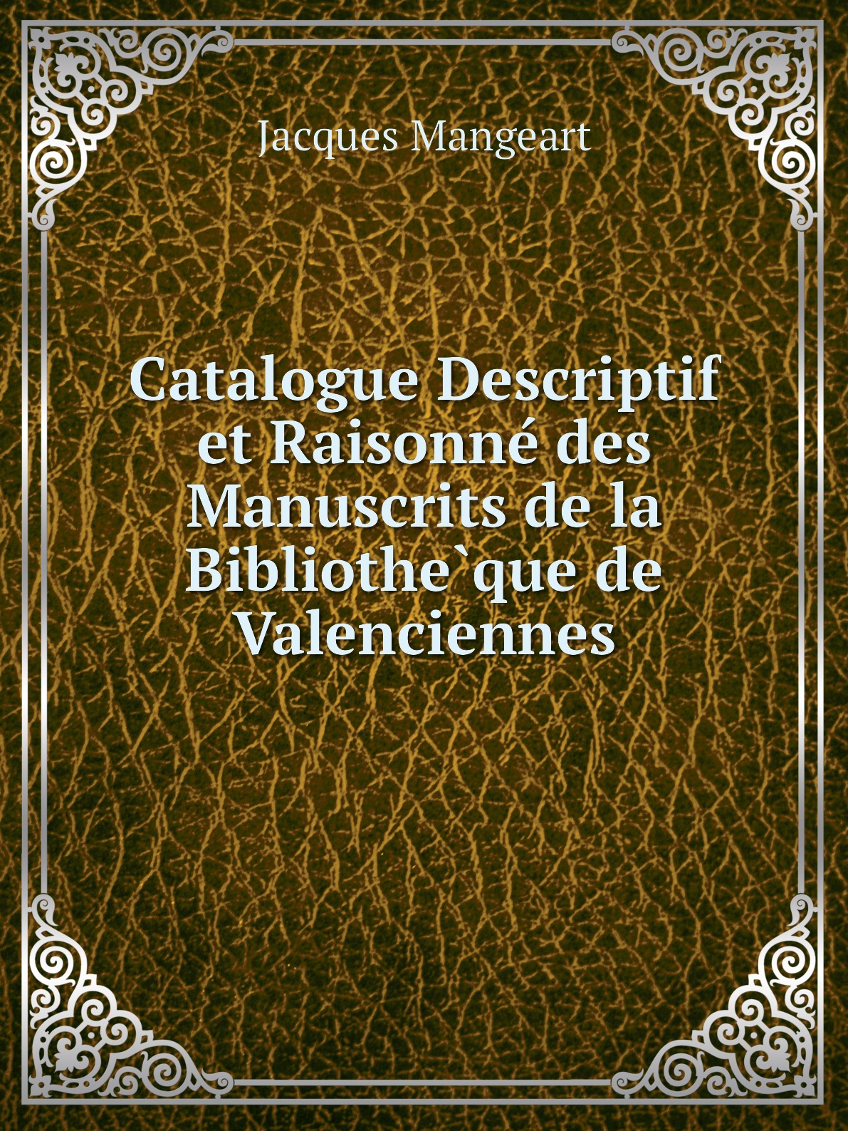 

Catalogue Descriptif et Raisonne des Manuscrits de la Bibliotheque de Valenciennes