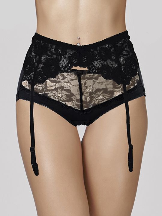 

Кружевной пояс для чулок Lolita черный S-M-L