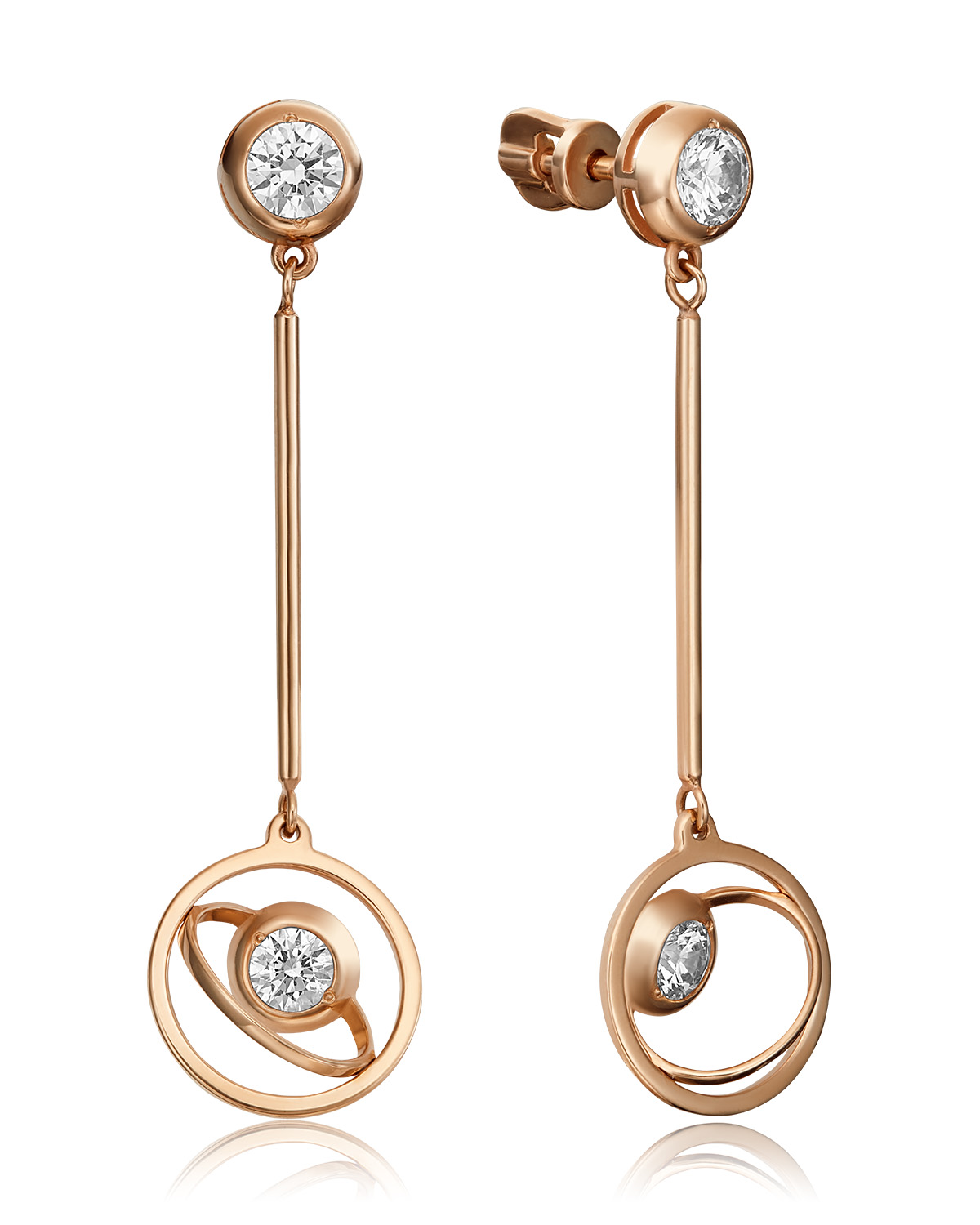 

Серьги из золота PLATINA jewelry 02-4473-00, фианит, 02-4473-00