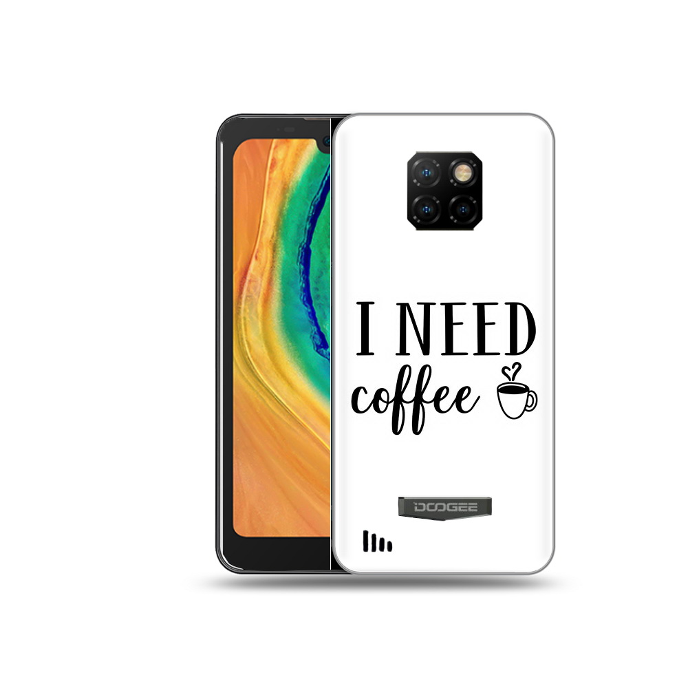

Чехол MyPads Tocco для Doogee S88 Plus Мне нужен кофе, Прозрачный, Tocco
