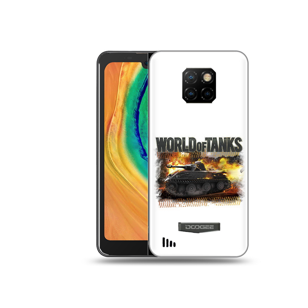 

Чехол MyPads Tocco для Doogee S88 Plus Мир танков-2, Прозрачный, Tocco