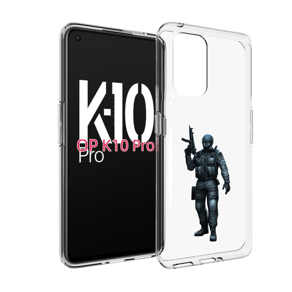 

Чехол MyPads crossfire для OPPO K10 Pro, Прозрачный, Tocco