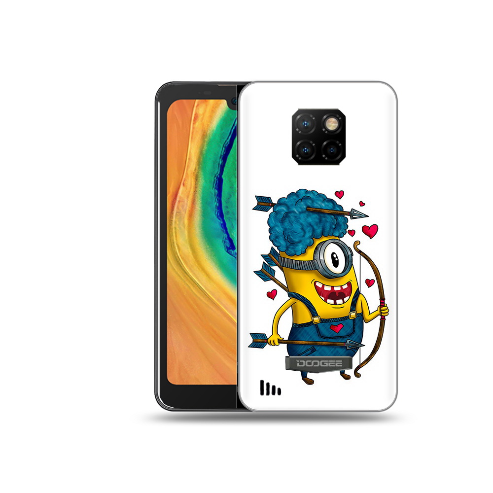 

Чехол MyPads Tocco для Doogee S88 Plus Миньон купидон, Прозрачный, Tocco