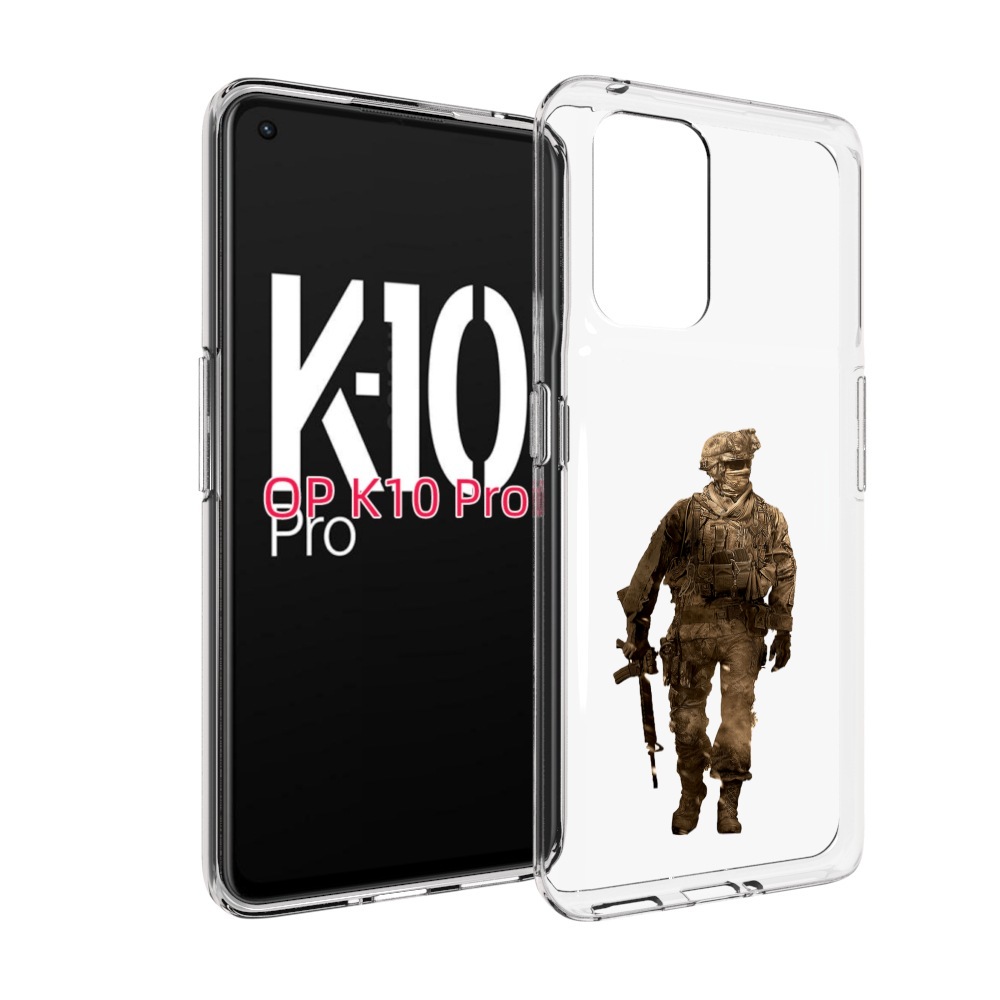 

Чехол MyPads call-of-duty мужской для OPPO K10 Pro, Прозрачный, Tocco