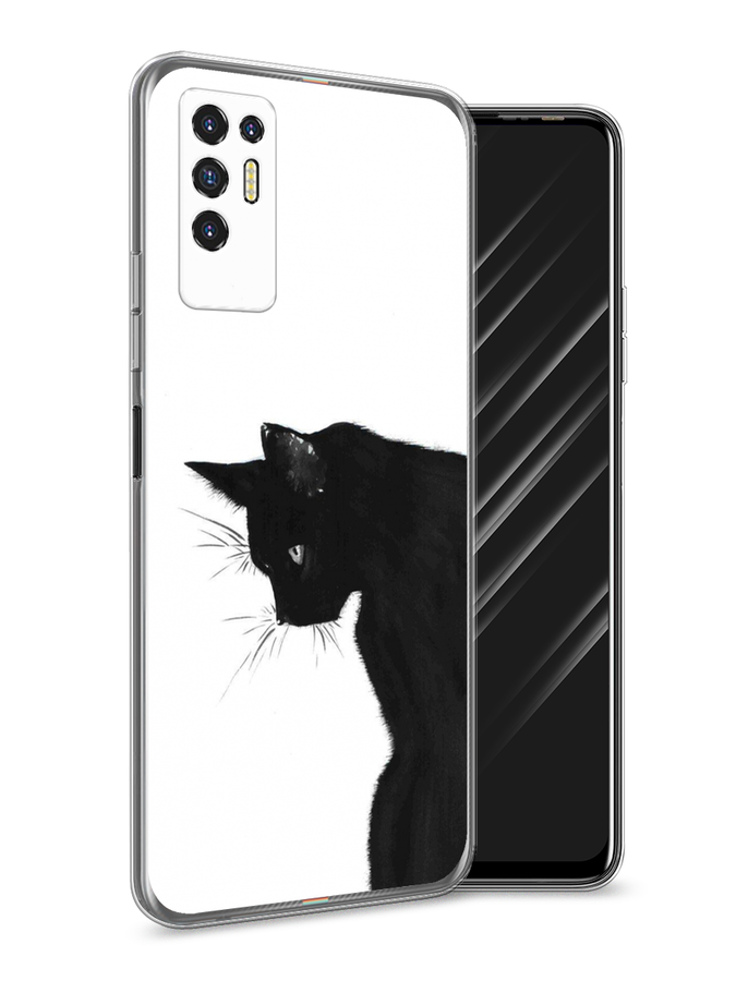 

Чехол Awog на Tecno Pova 2 "Black cat", Разноцветный, 300550-1