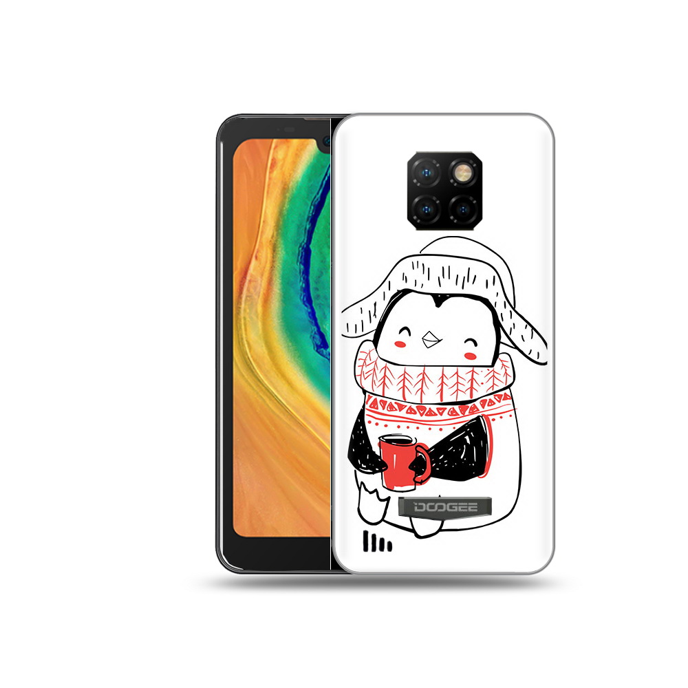 

Чехол MyPads Tocco для Doogee S88 Plus Милый пингвин, Прозрачный, Tocco