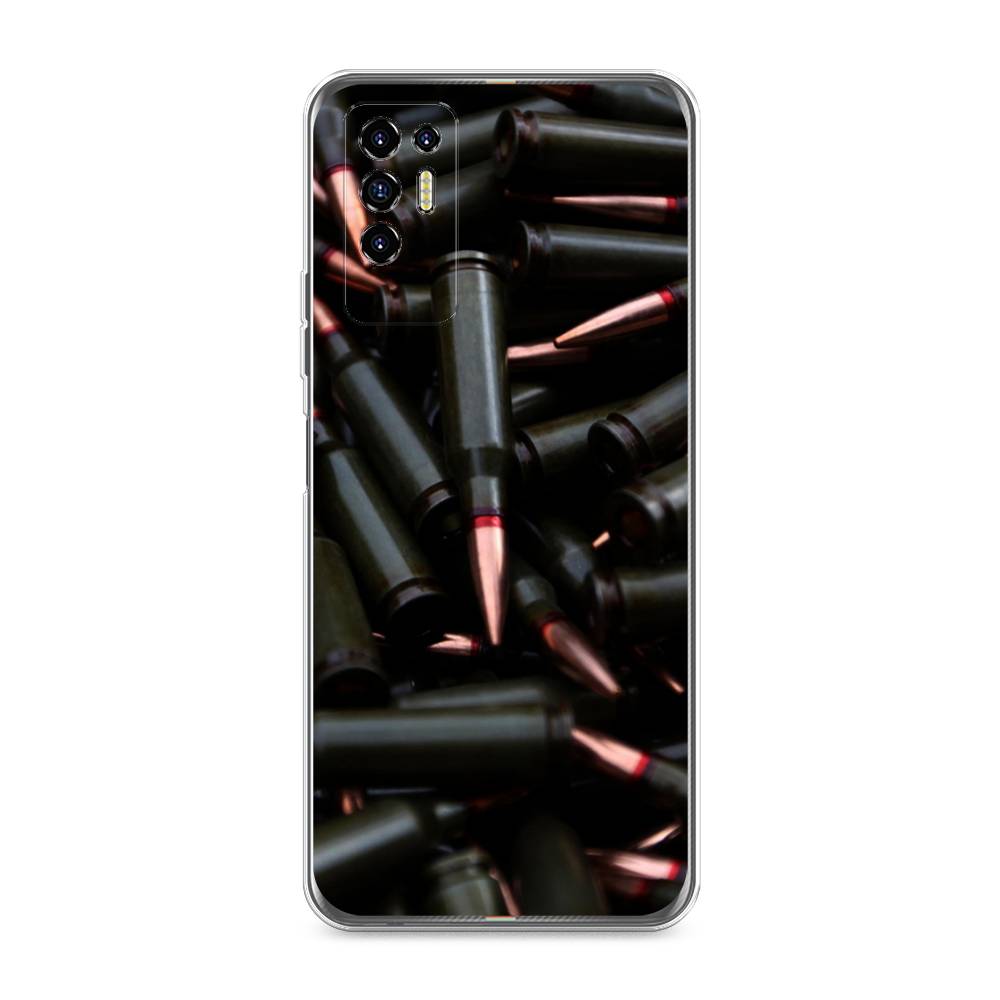 

Чехол Awog на Tecno Pova 2 "Пули черные", Разноцветный, 300550-5