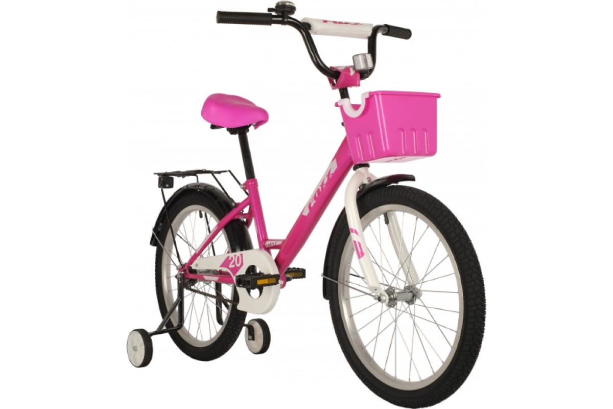 Велосипед детский FOXX SIMPLE, 2021г, рама 10.5, розовый уницикл 16 алюминый обод 36 спиц картриджные подшипники рама сталь штырь 300 мм красный 5 659311