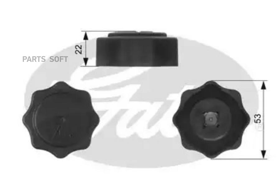 Крышка Горловины Радиатора Rc229 Nsin0023111234 Gates арт. RC229