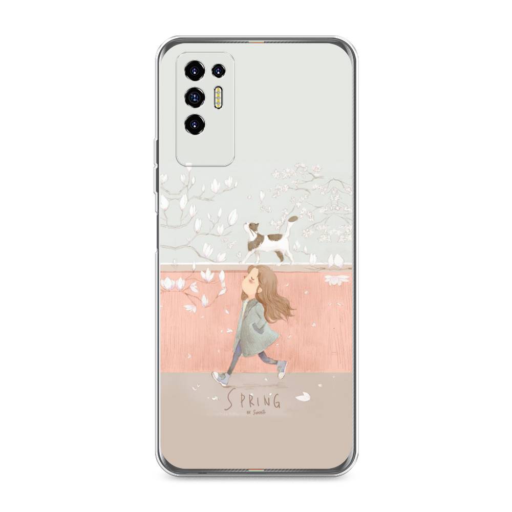 

Чехол Awog на Tecno Pova 2 "Девочка-весна", Разноцветный, 300550-7
