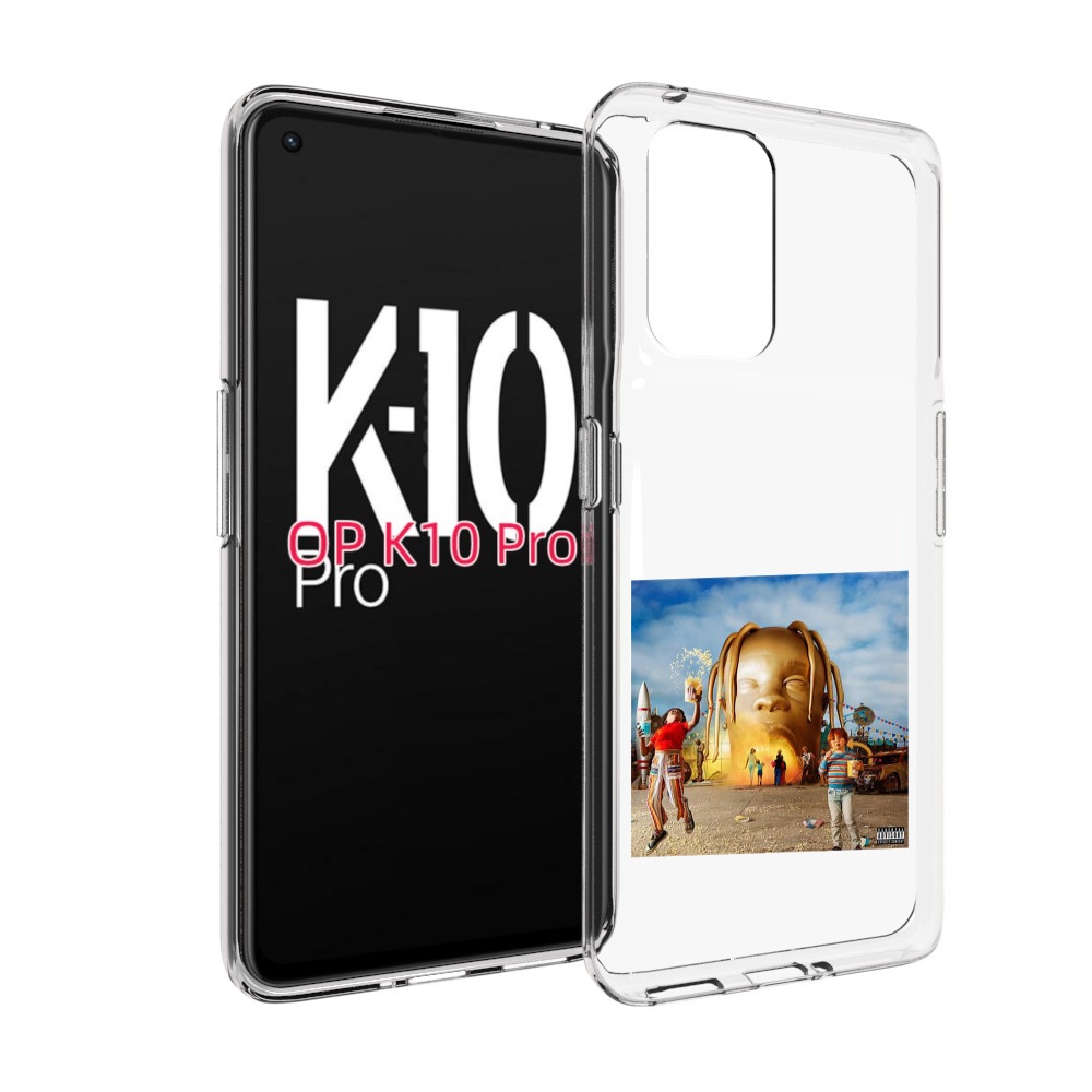 

Чехол MyPads Travis Scott - Astroworld для OPPO K10 Pro, Прозрачный, Tocco
