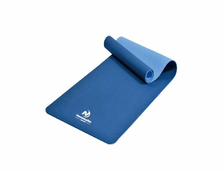 Спортивный коврик Nonstopika Relax, для йоги и пилатеса, размер 183*61*0,6см, цвет синий