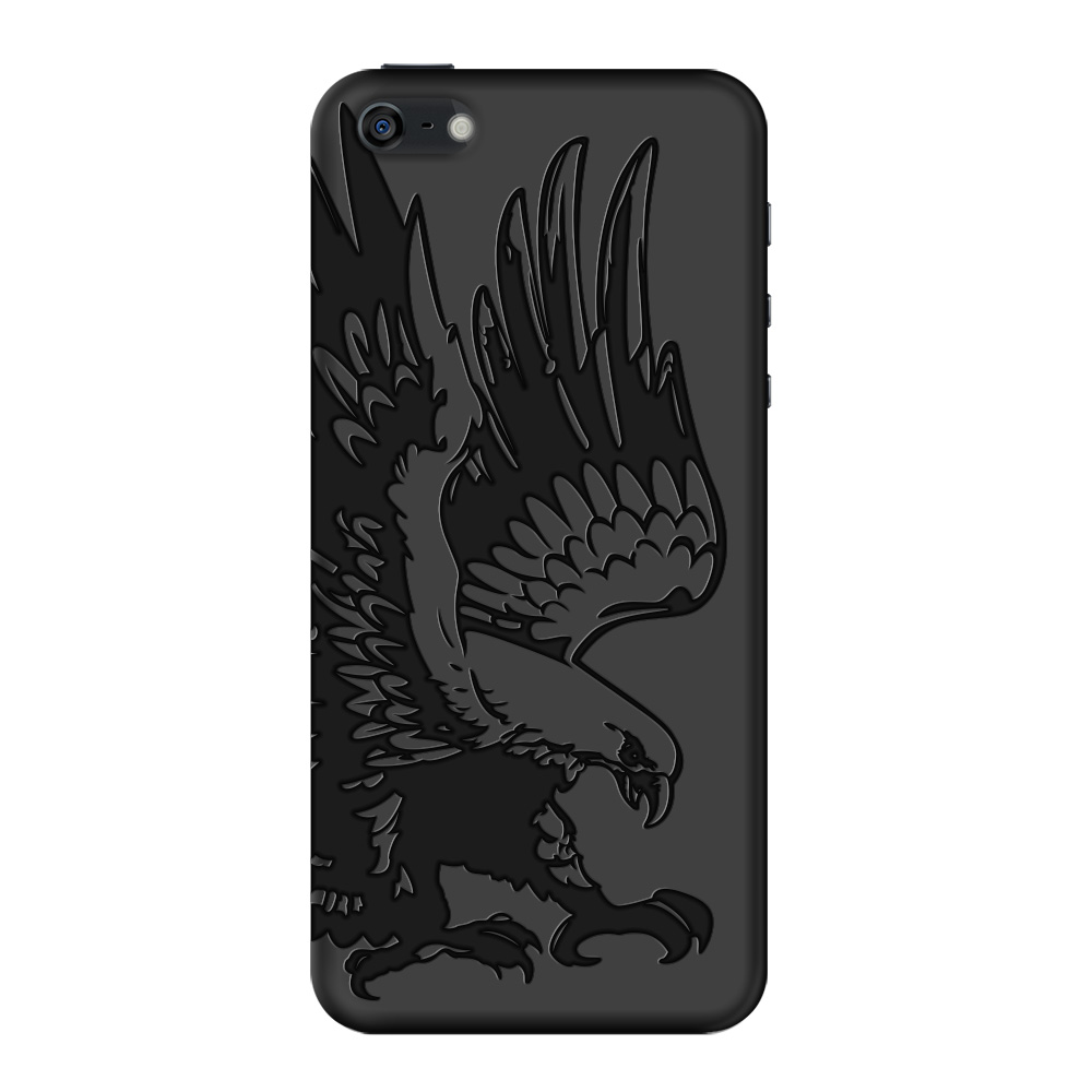 

Чехол Deppa Art Case Black орел для Apple iPhone 5/5S + защитная пленка, Черный, Art Case