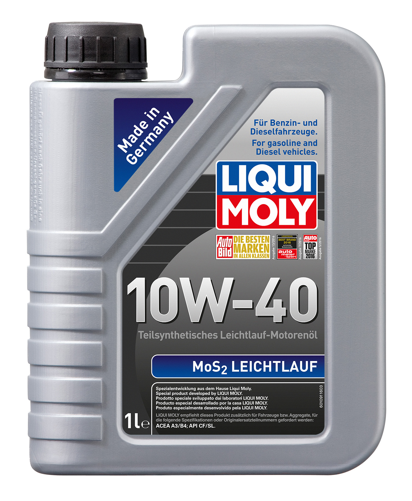 Моторное масло Liqui Moly MoS2 Leichtlauf 10W40 1л