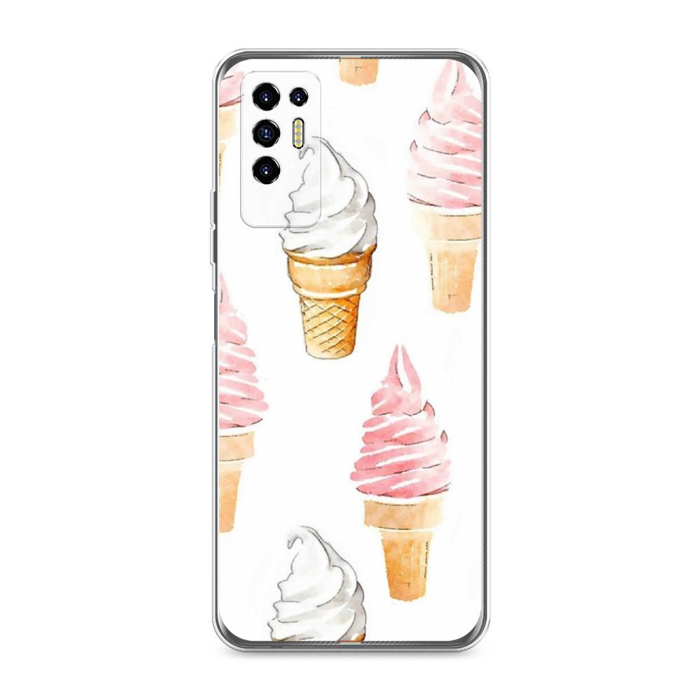 

Чехол Awog на Tecno Pova 2 "Нарисованное мороженое", Разноцветный, 300550-10