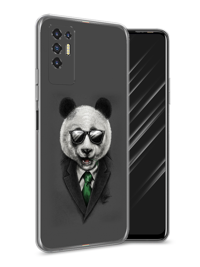 

Чехол Awog на Tecno Pova 2 "Деловая панда", Разноцветный, 300550-10