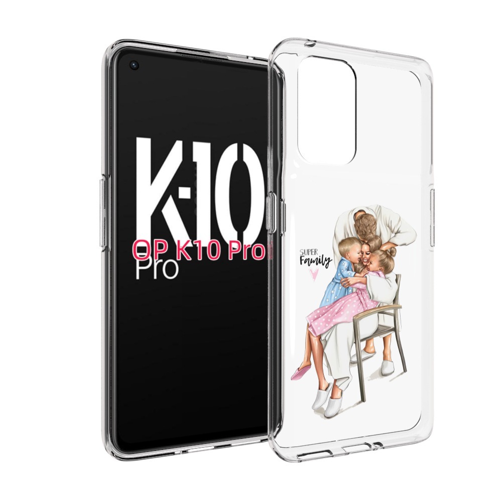 

Чехол MyPads Super-family для OPPO K10 Pro, Прозрачный, Tocco